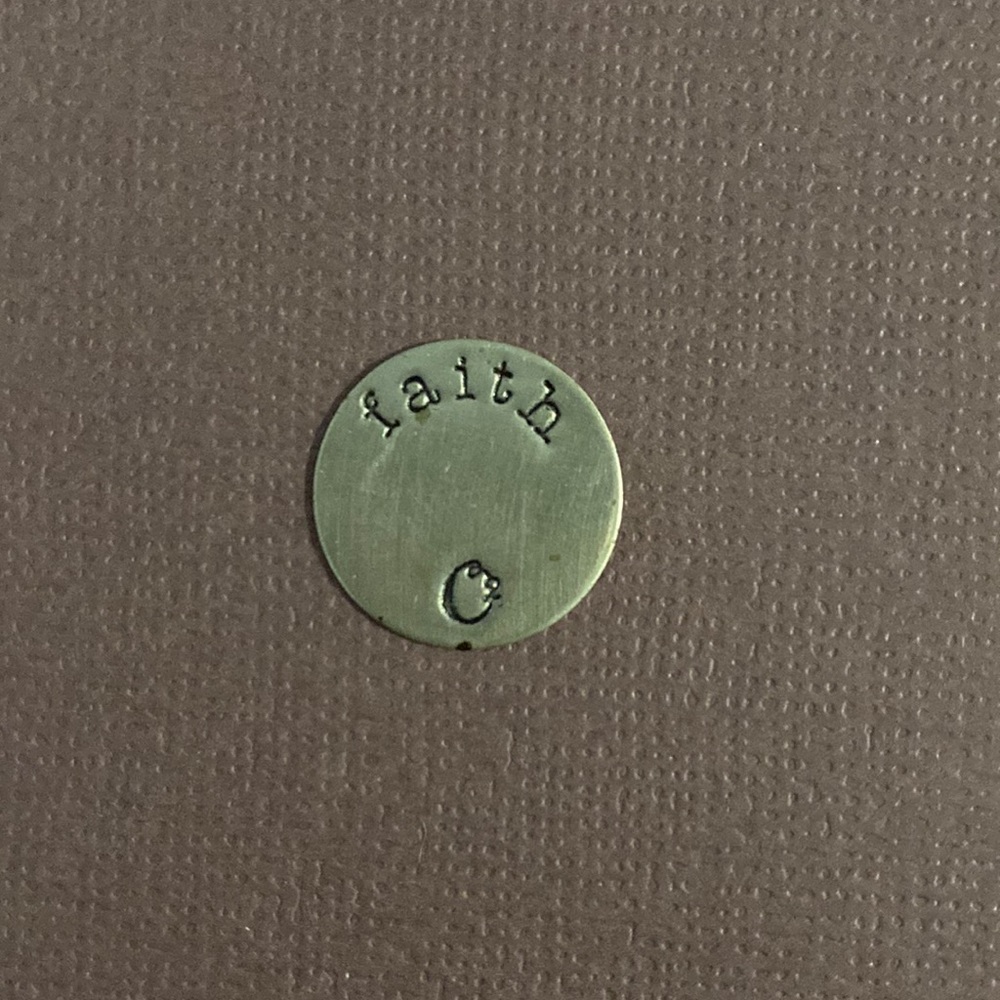 Origami Owl Plate | Faith | Medium Locket